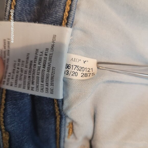 American Eagle Jeans 4 S Jegging Mid Rise Next Level Stretch Medium Light Wash - Picture 7 of 14